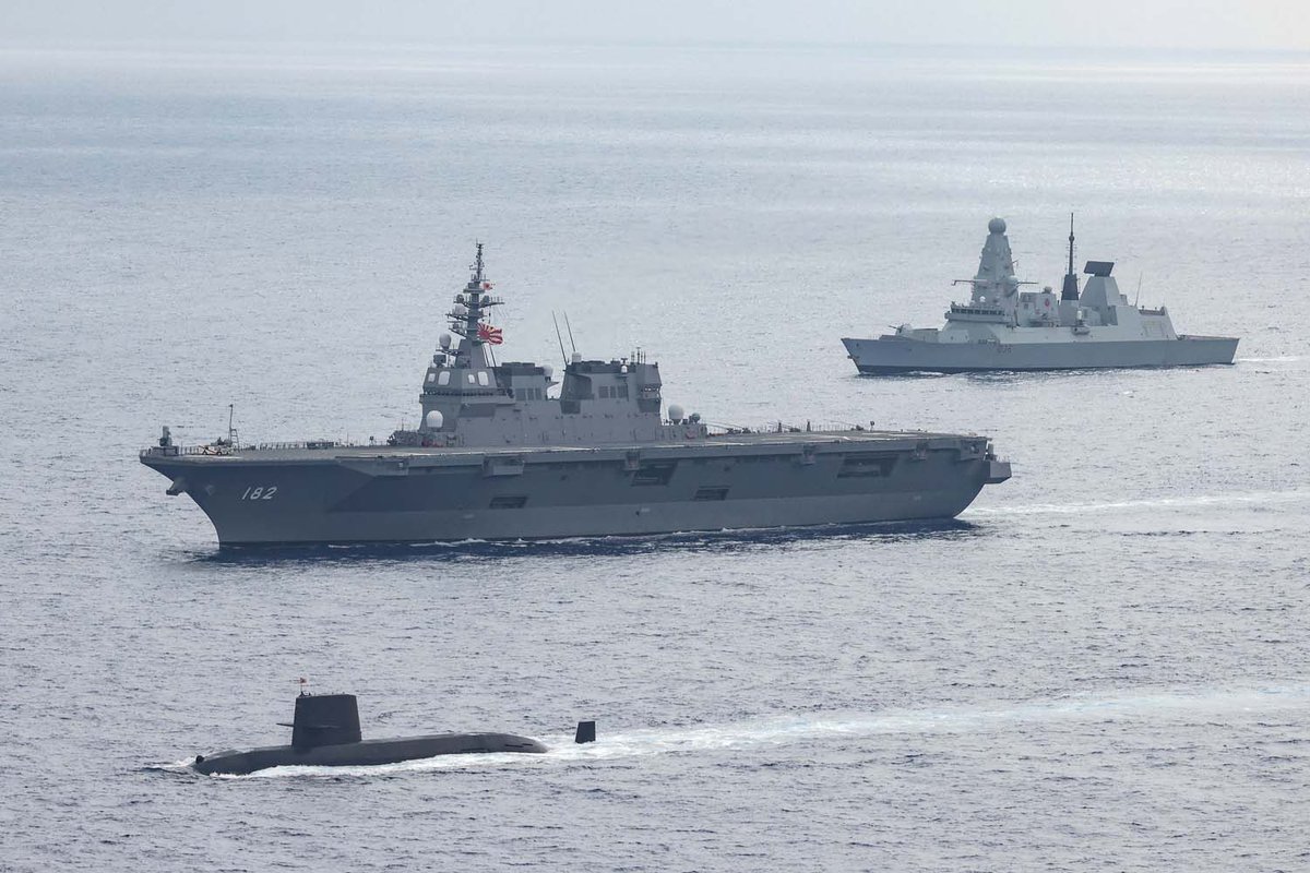 HMS Defender and the UK Carrier Strike Group have been on exercises with partner nations in the Pacific Ocean