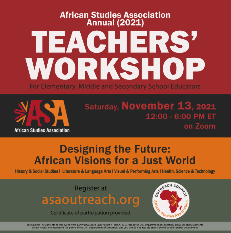African Studies Association (@asanewsonline) on Twitter photo There are still slots for K-12 teachers to register for this funded professional development opportunity. One can never integrate Africa into the classroom too early, no matter the subject. Join us to diversify the content you teach cc: <a href="/GoGlobalED/">GoGlobalED</a> asaoutreach.org There are still slots for K-12 teachers to register for this funded professional development opportunity. One can never integrate Africa into the classroom too early, no matter the subject. Join us to diversify the content you teach cc: <a href="/GoGlobalED/">GoGlobalED</a> asaoutreach.org
