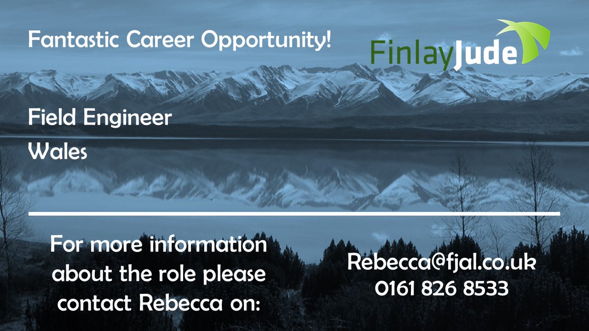 FinlayJude's tweet image. 💥 Calling all #FieldEngineers!💥
 
We are looking for experienced Field Engineers – Fantastic career opportunity!
 
Fantastic career opportunities to work within the water industry available in all areas of #Wales with excellent rates of pay!
 
✔Leakage experience is required