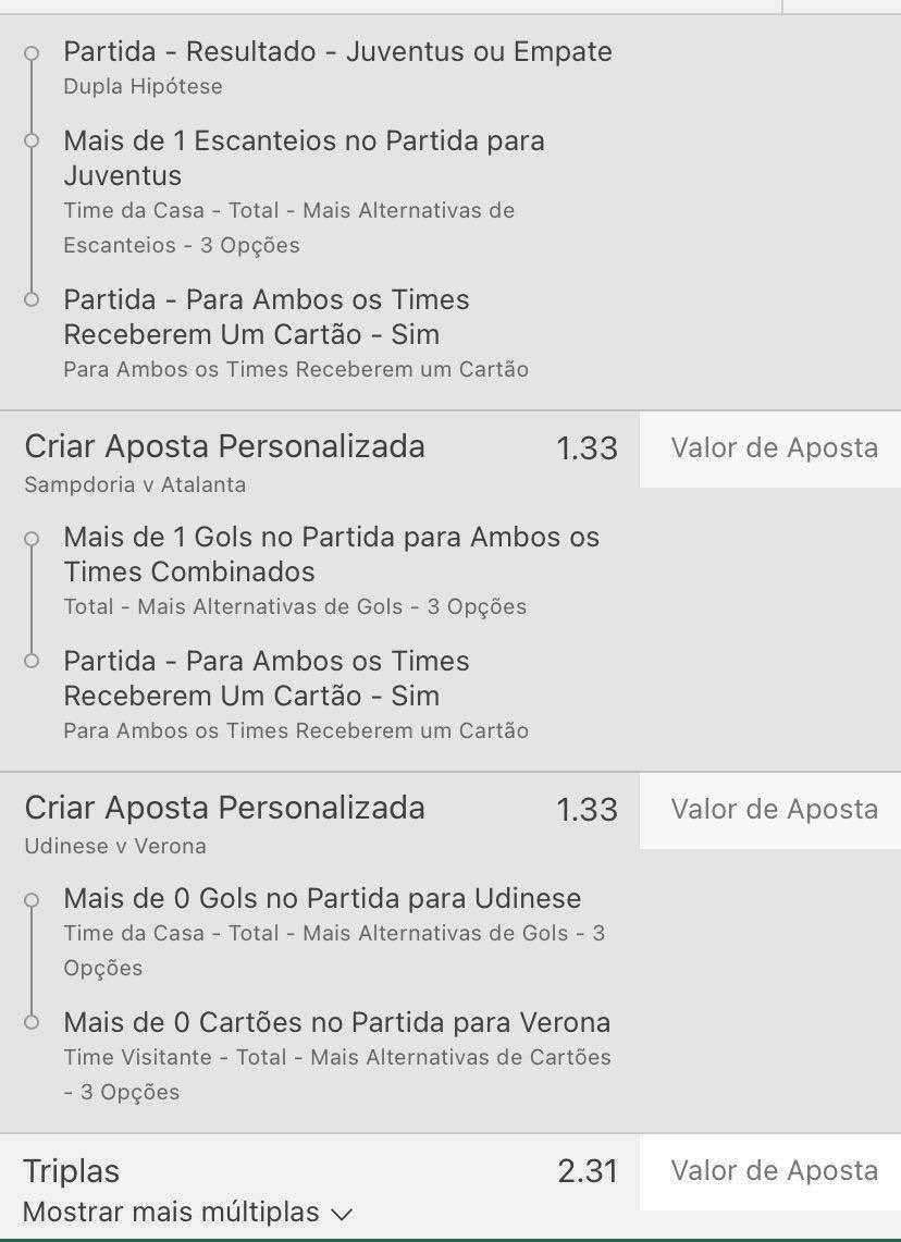 Tripla do Campeonato Italiano! 
Odd 2.31
0.5U