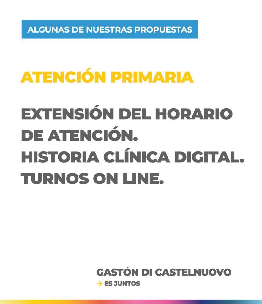 QUEREMOS UN ITUZAINGÓ CON MEJOR SALUD 

El 80% de las consultas médicas pueden resolverse en el sistema de atención primaria. Las salitas deben extender su horario para que los vecinos también puedan atenderse luego de las 14hs.