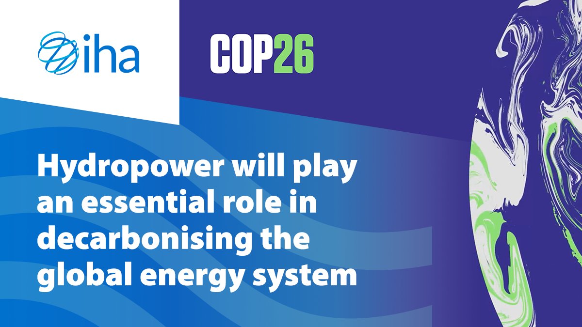 iha_org's tweet photo. #Hydropower will play an essential role in decarbonising the global energy system. The San José Declaration on #SustainableHydropower provides a framework on how the sector can upgrade its #sustainability.
Learn more: https://t.co/vHt4pCsuiX #HydroForNetZero #COP26 https://t.co/P0y92uqm9S
