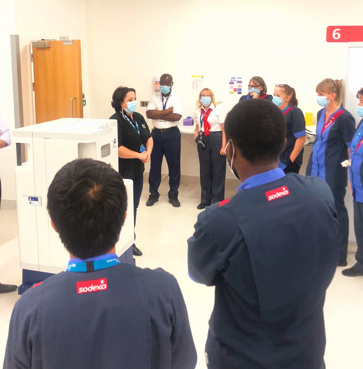 Bhrut_IPC's tweet photo. Rediroom training with our Sodexo staff at QH, thanks for attending 👍 #isolationroom #gamma @jipsagel40 @kamal_sehmbey @SaimahKhan4 @Jalal0711 @SaimahKhan4 @KSookarry https://t.co/IMCsagftAR