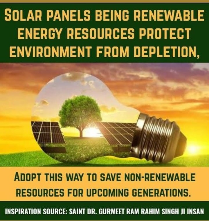 Shiwani21287177's tweet photo. #SaveEnergyForFuture
#EnergyConservation
#EnergySaving
#SaveOurNaturalResources
#DeraSachaSauda
#SaintDrGurmeetRamRahimSinghJi
#DeraSachaSauda
Good habits can be very useful in saving energy. After using electercity, make sure to turn off the power & #saveeletercity for future https://t.co/gcrcn0fZzq