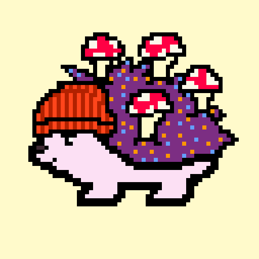 What is that on my back?!🦔🍄