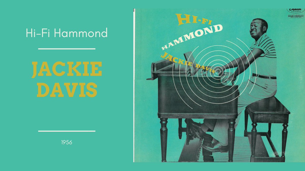 ProJazzNet's tweet photo. Jackie Davis – Hi-Fi Hammond
https://t.co/9jquL44O2k
Jackie Davis was an American soul jazz organist. He is notable for his contributions in bringing the Hammond organ to the forefront of jazz, preceding the better-known Jimmy Smith by several years.
#jazz #organ #JackieDavis https://t.co/T6bBe7q2rg