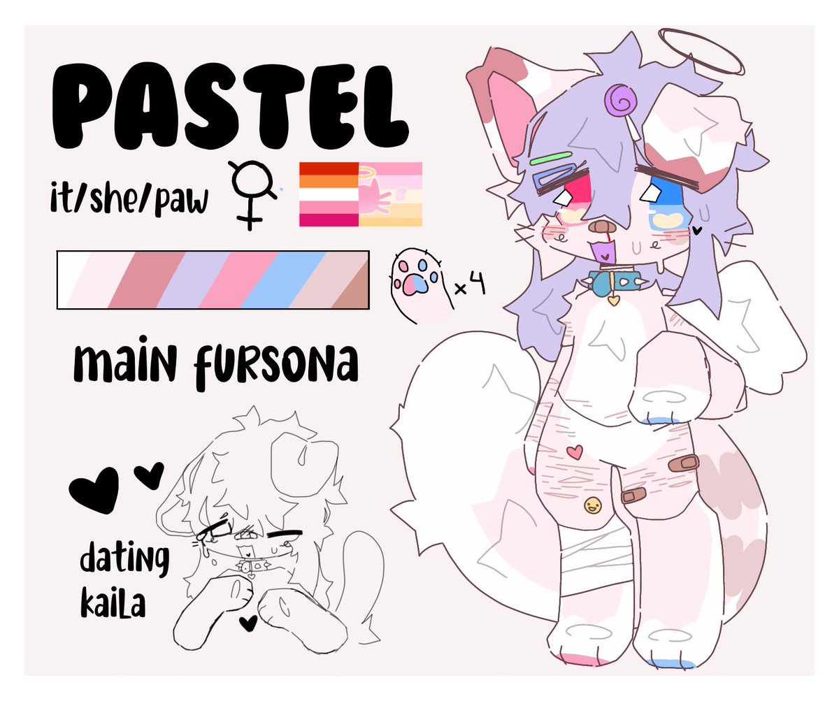 Pastelcatto1's tweet photo. New ref sheet for my sona !!!!!!!!!!! Soooooo cool >:3c

#artistontwittter #art #furry #refsheet #kemono #cute https://t.co/lNjytoLn58