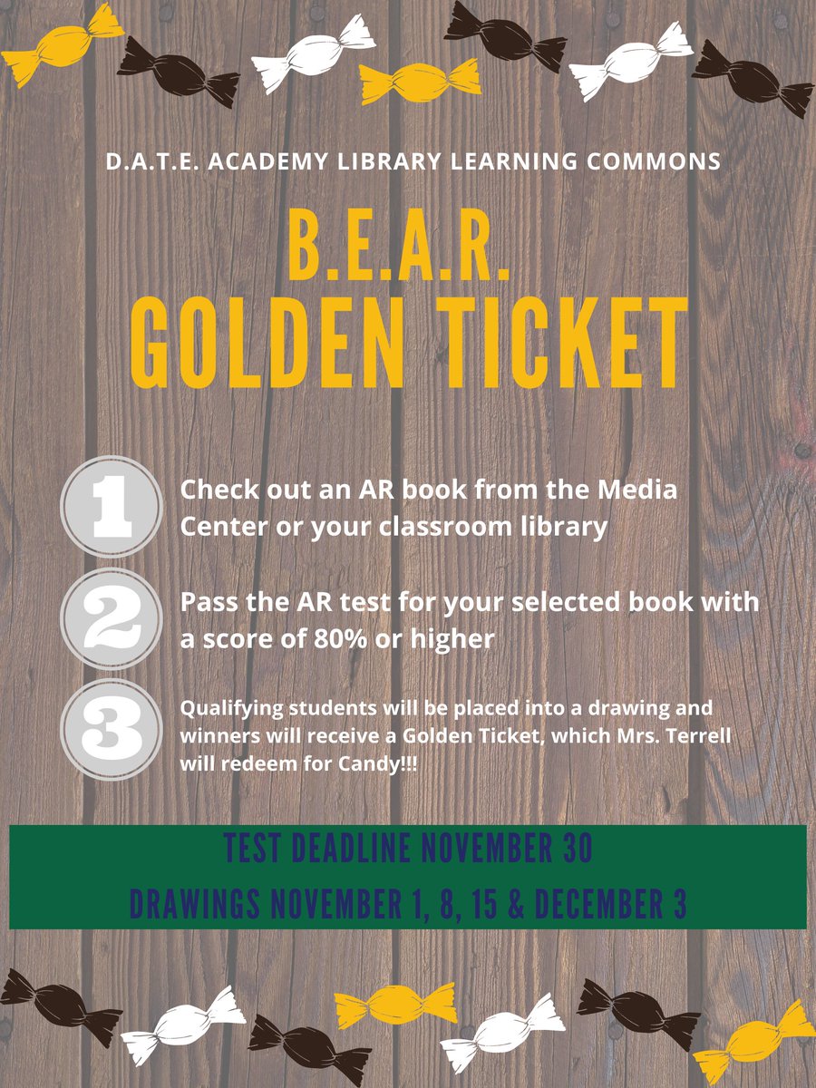 1to3ChangED's tweet photo. We are promoting our @RenLearnUS collection with Golden Tickets! 1st grade enjoyed our book display today @_Dateacademy @DATETechnology #1to3ChangEd https://t.co/2HLSkOVBkV