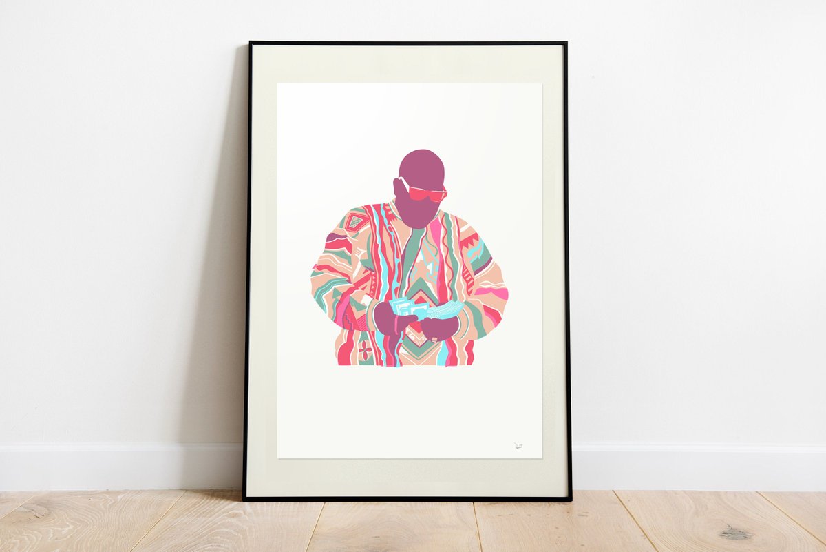 Dan_Draws's tweet photo. Coogi Sweater riso print available now. Edition of 35. 
https://t.co/JCtlN4cZqe https://t.co/iWAmCiXD5f