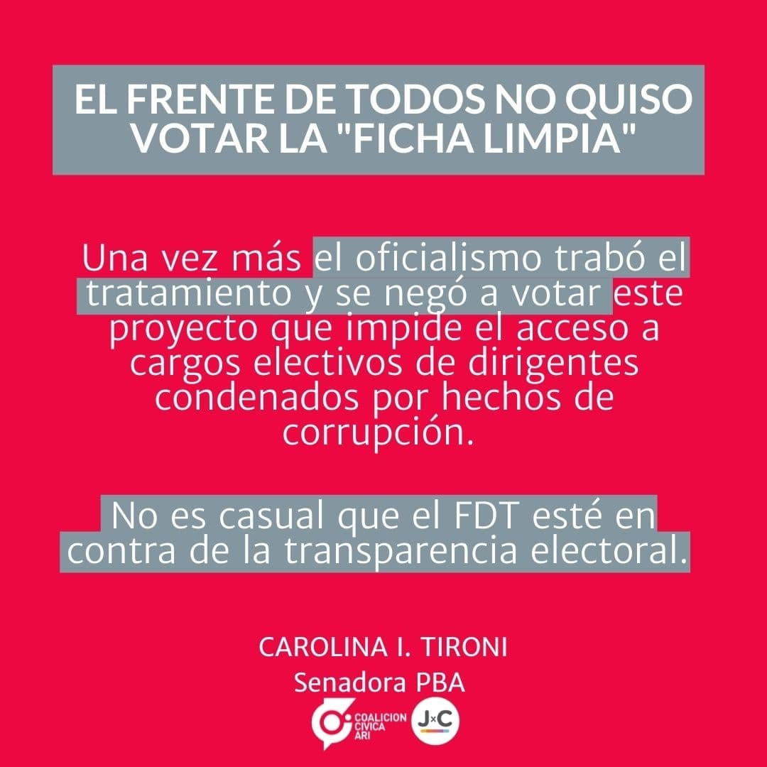 #Ayer, en <a href="/DiputadosAR/">Diputados Argentina</a> se dió debate a distintas iniciativas. Algunas de ellas avanzaron en su tratamiento y otras se convirtieron en ley. Sin embargo el oficialismo se negó a tratar la propuesta de #FichaLimpia presentada por la oposición, desestimando su debate.