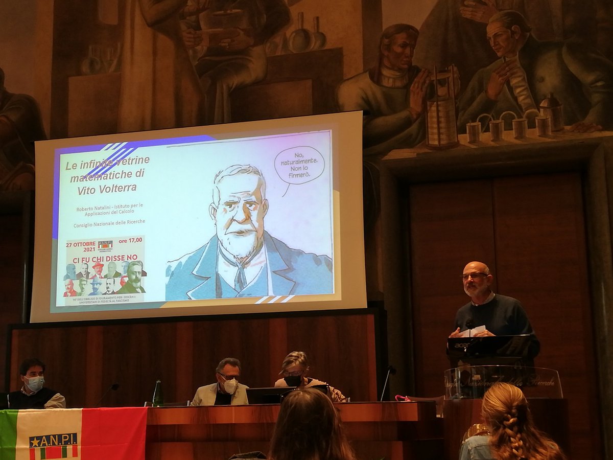 #cifuchidisseno convegno al <a href="/CNRsocial_/">CNR Consiglio Nazionale delle Ricerche</a> su Vito #Volterra. <a href="/RobertoNatali13/">Roberto Natalini</a> <a href="/Anpinazionale/">A.N.P.I. Nazionale</a>