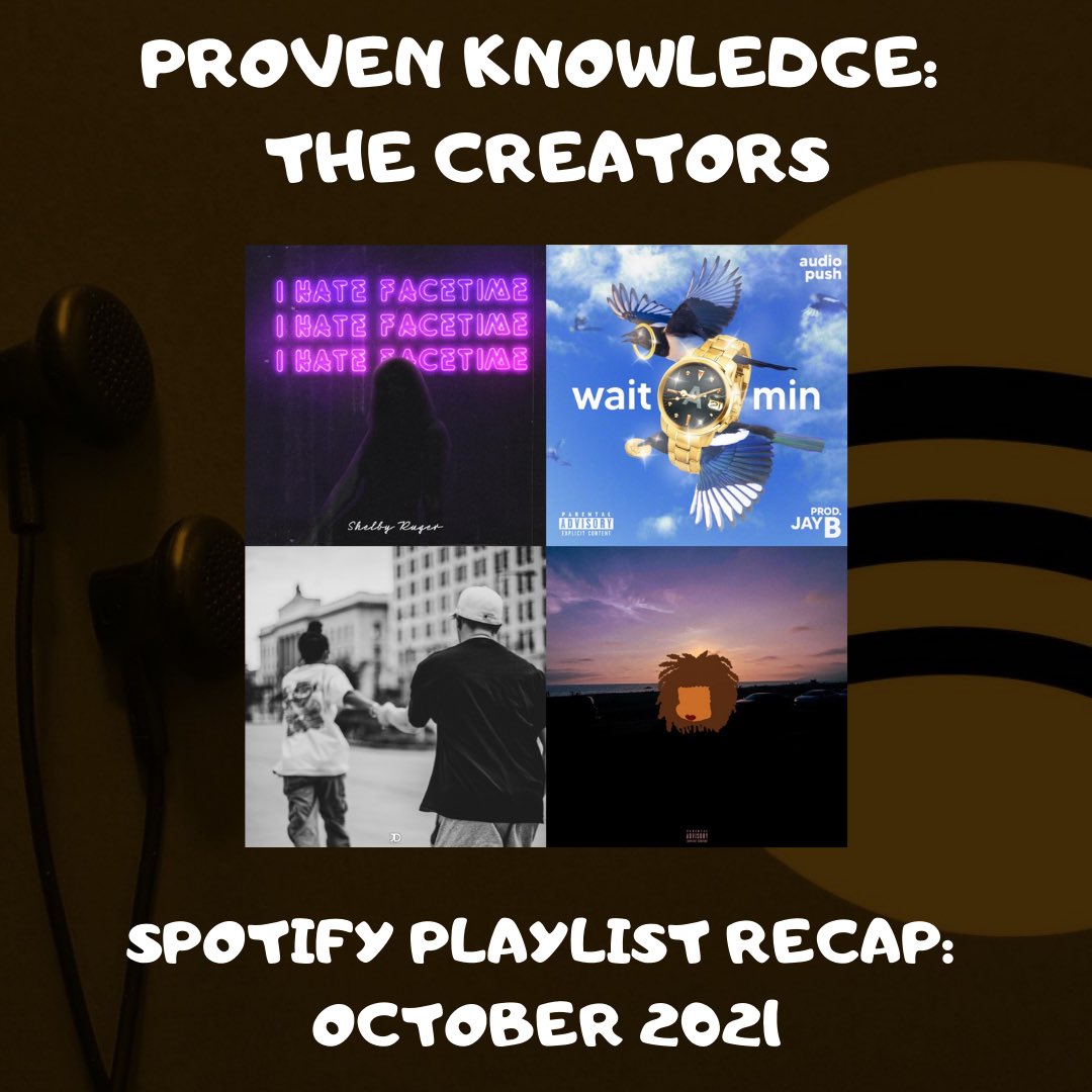 Anthony Church (@antchurchmusic) on Twitter photo Check out the October recap of new additions to the <a href="/prvnknwldge/">Proven Knowledge</a> creators playlist on Spotify here 👉 open.spotify.com/user/124507669…
#spotifyplaylist #thecreators #fallmusic #monthlyrecap #prodcuersmusic #highlightartist #musicdiscovery #spotifyforartists #newplaylist #midwestmusic Check out the October recap of new additions to the <a href="/prvnknwldge/">Proven Knowledge</a> creators playlist on Spotify here 👉 open.spotify.com/user/124507669…
#spotifyplaylist #thecreators #fallmusic #monthlyrecap #prodcuersmusic #highlightartist #musicdiscovery #spotifyforartists #newplaylist #midwestmusic