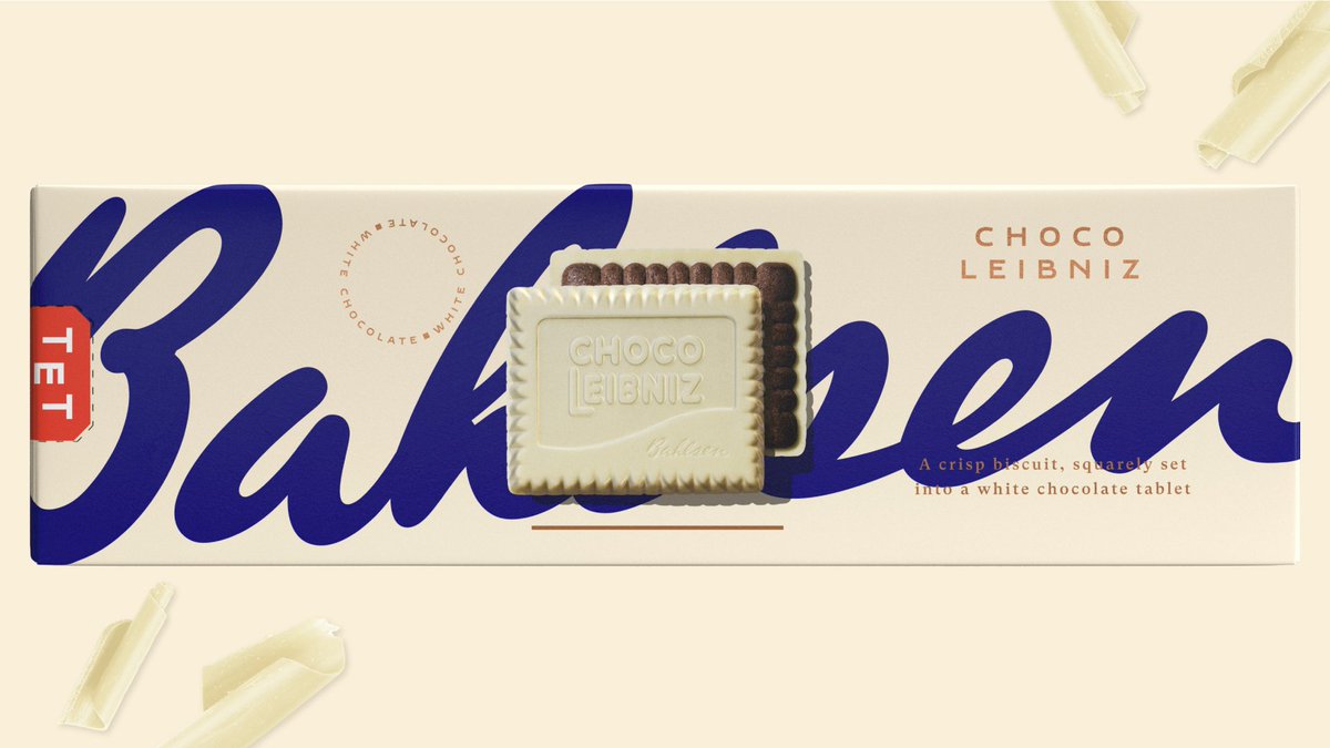 Each of our Choco Leibniz White are carefully considered with the perfect ratio of smooth white chocolate and crisp cocoa biscuit. #BahlsenByDesign