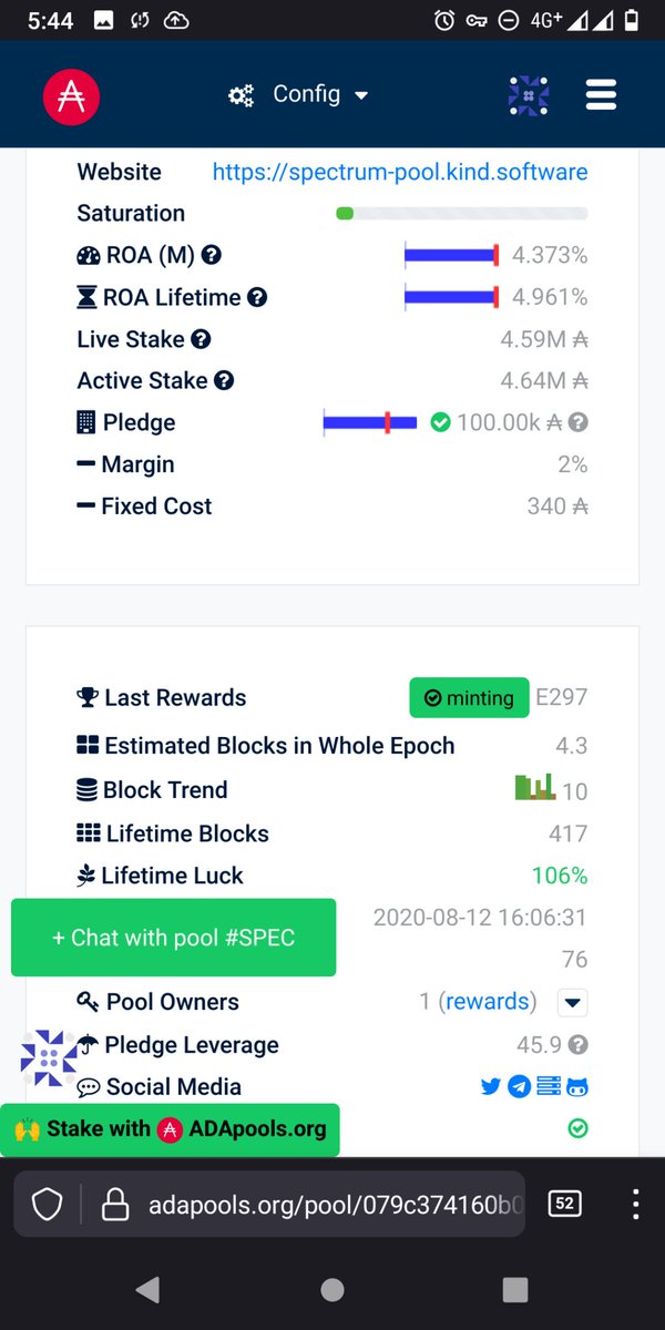 SPEC - The Spectrum Cardano Pool tweet media