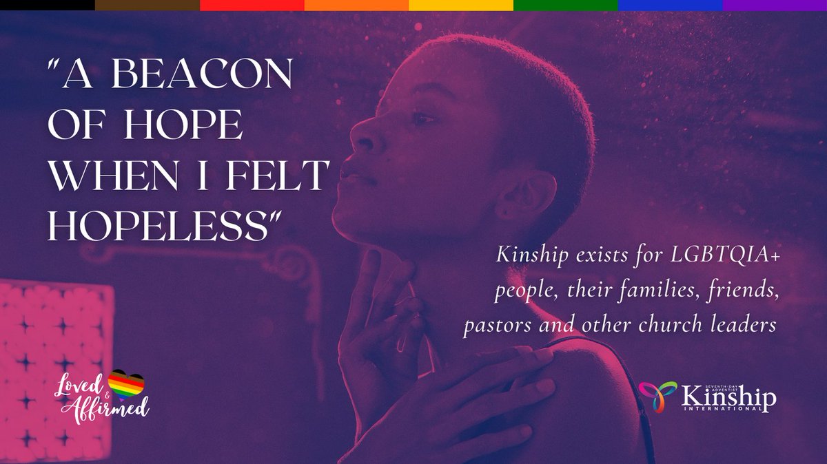 SDAKinship's tweet photo. Kinship exists for LGBTQIA+ people, their families, friends, pastors and other church leaders. More info here: https://t.co/wKUOVkfxdP
.
.
lgbtchristian #lgbtadventist #transchristian #sabbath #adventist #seventhdayadventist https://t.co/7O85xz5AzF