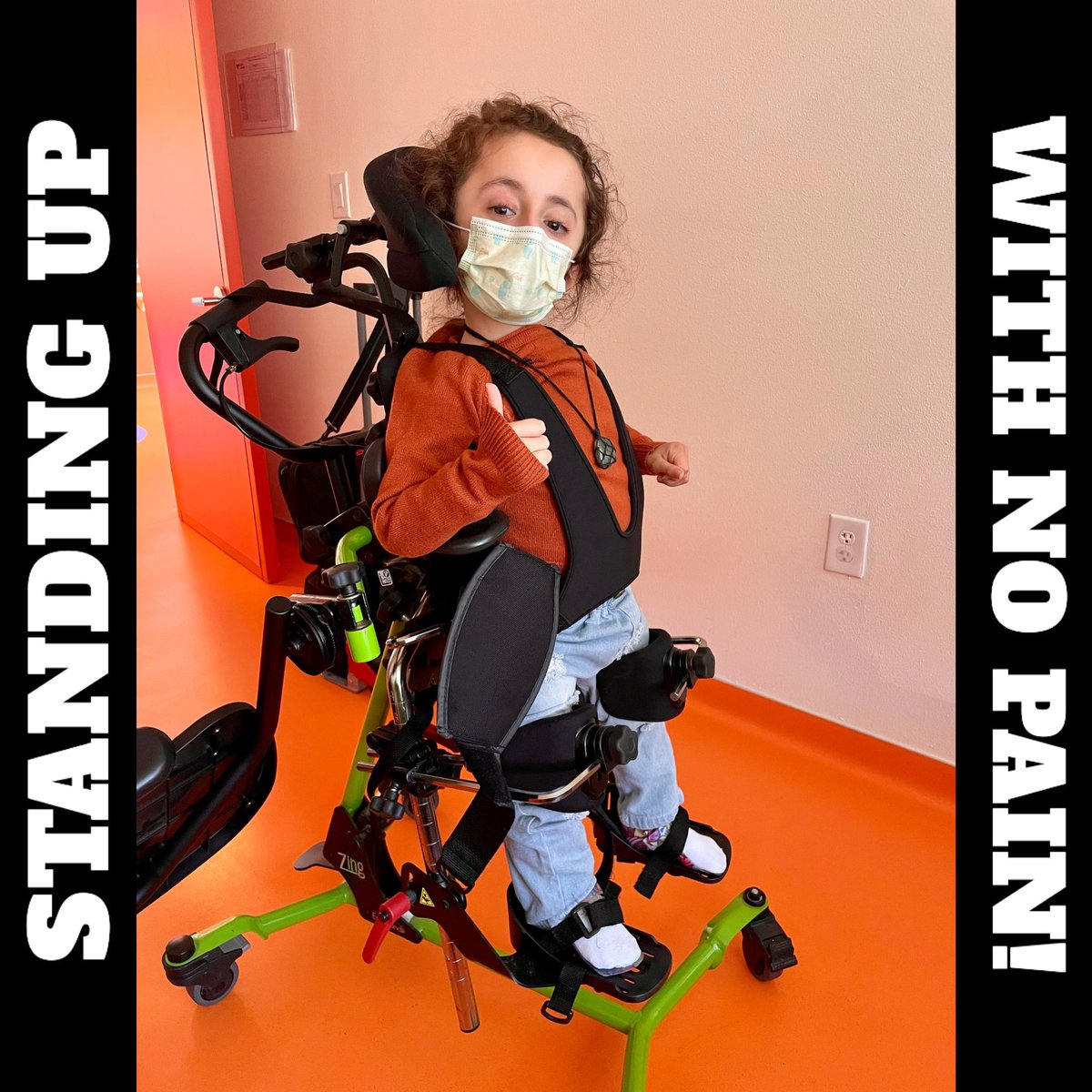 SammiHaneySassy's tweet photo. Getting fitted for new standing frame. I’m upright with no pain! The Zing stander by @EasyStand
#standing #standingmadeeasy #easystand #zing #raisingdion https://t.co/QCcKMNWboV