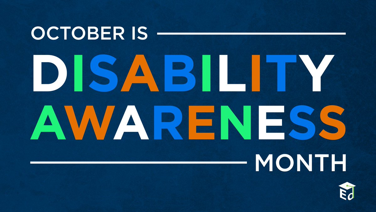 As we recognize #DisabilityAwareness in October, @ED_Sped_Rehab is sharing inspiring stories from families, students, &amp; educators on disability advocacy &amp; how students with disabilities can thrive in the classroom: sites.ed.gov/osers