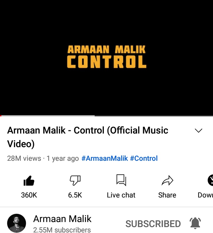 its_armaanmalik's tweet photo. #Control and #Echo is very close to complete 30 MILLION VIEWS 👊🎉
#ArmaanMalik #Kshmr #EricNam #Armaanians #UnderYourControl https://t.co/1bQUlhbSCb