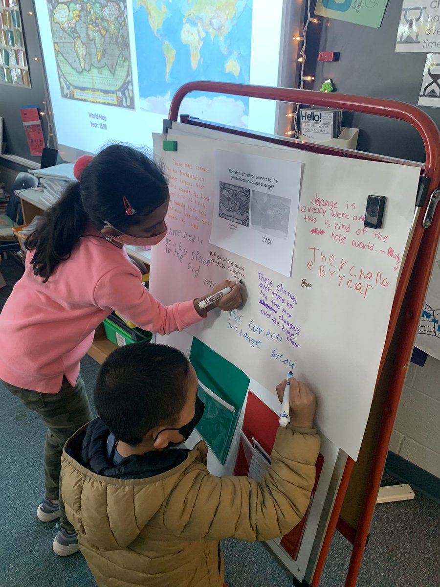 MrsTorresin5th's tweet image. Chalk talks about geography and a change this morning. #fcpsaap