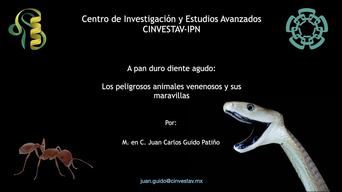 Very happy to have given a talk about venom, venomics, and the applications that venoms could bring. Thank you academics and students from <a href="/UAEMex/">UAEMEX #⃣</a> High school 1. @peptidicos @langebiomx