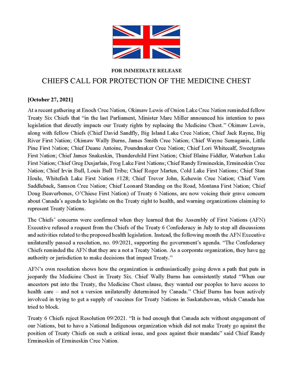 Confederacy of Treaty Six First Nations tweet media