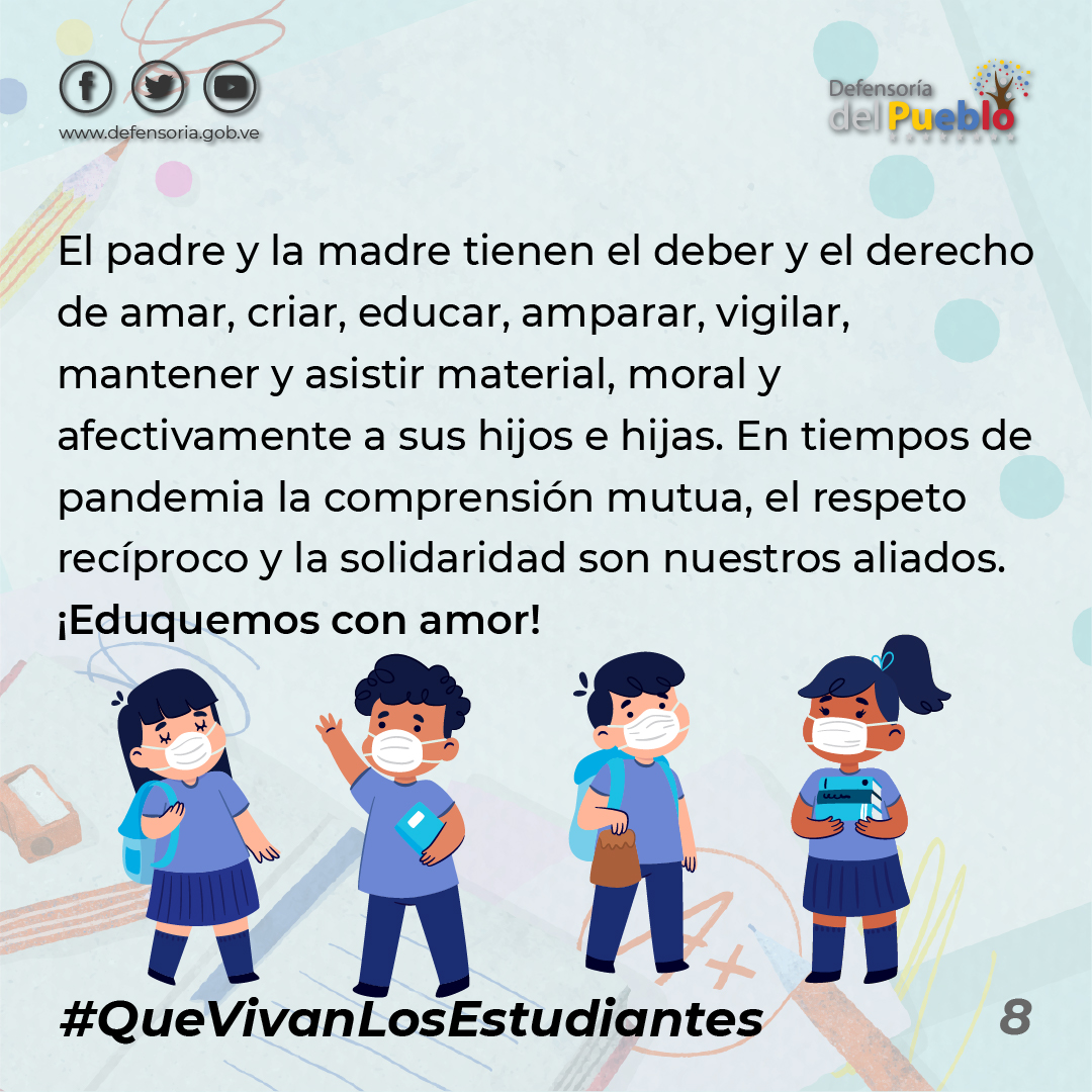 Defensoria_Vzla's tweet photo. El Derecho a la Educación es un Derecho Humano. Este #25Oct se dio inicio a las clases presenciales en todos los centros educativos. #DigamosPresente cumpliendo con todas las medidas de bioseguridad. ¡Protégete! #QueVivanLosEstudiantes #RegresoAClasesSeguro https://t.co/GdMY5b2QUd