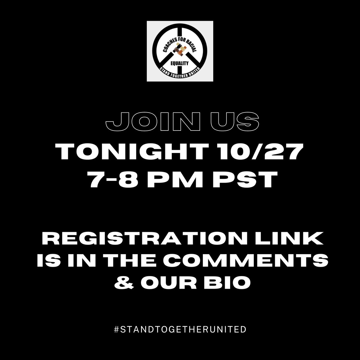 Join us tonight as our discussion centers around <a href="/THEHIVEFB/">LINCOLN HORNETS FOOTBALL</a>'s strong stance against racism w/their decision to not play their game vs Cathedral. 

As always, our mission is to to eliminate incidents of racism, discrimination, and bias in sports &amp; beyond. 

#standtogetherunited