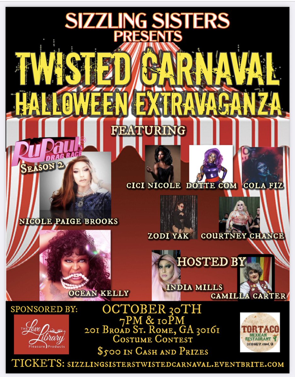 fhfhairdesign's tweet photo. Drag show in Rome ga !  Come party ! https://t.co/HQ41IFfiJq
