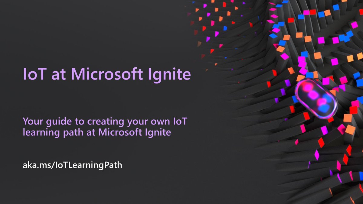 Preparing for #MSIgnite? Do not forget to add some #IoT to your learning path. Here is your guide to not miss anything IoT related buff.ly/3E56zJ5