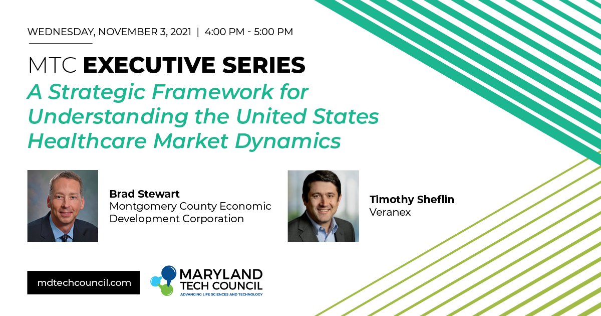 Register today to attend MTC Executive Series: A Strategic Framework for Understanding the United States Healthcare Market Dynamics with <a href="/think_moco/">MCEDC</a> and <a href="/VeranexSolution/">Veranex</a> <a href="/boshealthcare/">Boston Healthcare</a> Wednesday, November 3 at 4:00PM - 5:00PM buff.ly/3pX4uLF