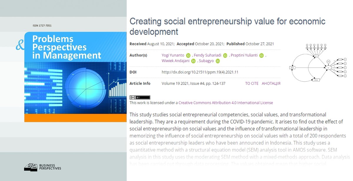 PPM_Journal's tweet photo. 🖇️ https://t.co/e7wTLSo7MQ
☑️ Creating #socialentrepreneurship value for economic development
👥 Yogi Yunanto, Fendy Suhariadi, Praptini Yulianti, Wiwiek Andajani, Subagyo
#businessmodel #commercialentrepreneurship #economy #leadership #socialresponsibility #solvingsocialissues https://t.co/KiAUPtPfIb