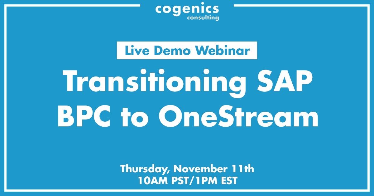 OneStream_Soft's tweet photo. Join us and @Cogincon on Thursday November 11th 1:00 PM ET for a live demonstration of the @OneStream_Soft platform to learn how #OneStream has a technical advantage over legacy vendors.  Sign up here! https://t.co/fBDaC9FlzE https://t.co/XUxTUQYFvI
