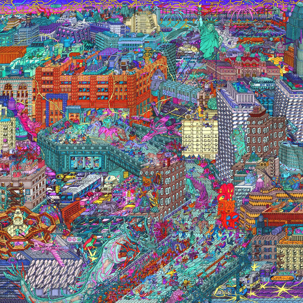 111iks_'s tweet image. 📡 Very pleased to come back and launch my 1st auction on @objktcom with this NYC artwork 
“Neon Dusk on the High Line"
objkt.com/auction/e/7mY7…

min bid is 333 $xtz ending today 6pm in NYC

RT + comment screenshot favorite detail to win a GIFT ONLY NFT later this week ♥︎
 🔎🐳