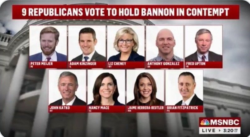 smc429's tweet photo. Taking a VOTE to see if Steve Bannon should be held accountable for breaking the SAME LAWS that you or I would be immediately JAILED FOR~!
Everyone OTHER than them think GOP are ABOVE THE LAW?! 
#CleanOutDC https://t.co/2XxRUZ3bkm
