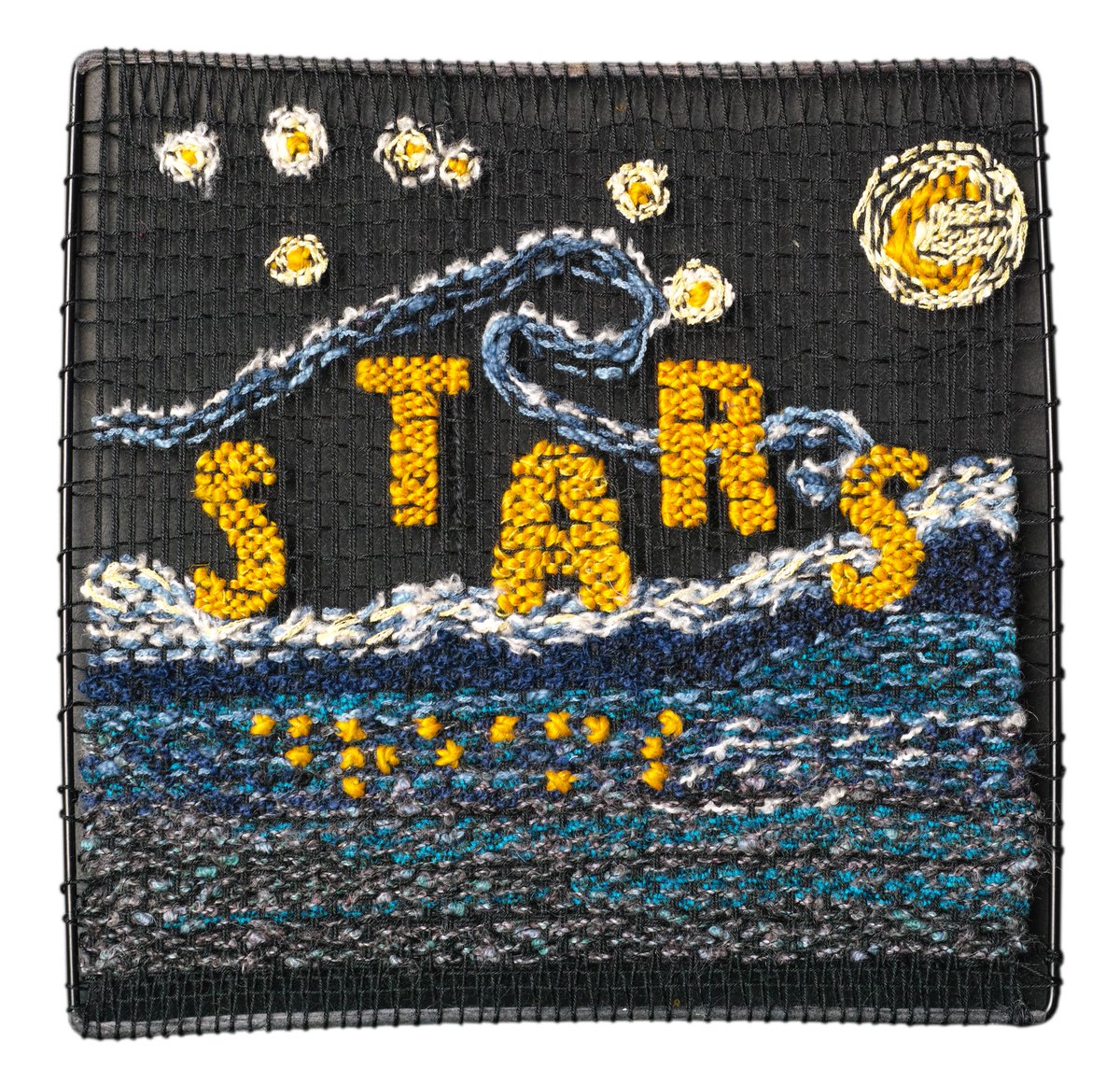 britishtapestry's tweet photo. at #whitchurchsilkmill until 21st November - Here is Jackie Bennetts piece "Stars, Dreams"
36 x 36cm Quite a few inspirations helped create this piece including Van Gogh "..... but the sight of stars makes me want to dream"
#farfieldmill #britishtapestrygroup #threadsinsheds https://t.co/GUyAlwRmT3