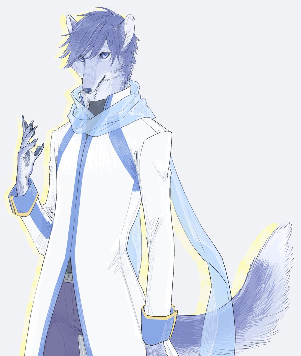カイト(ボーカロイド) 「※獣人化注意!!青犬兄さん 」|sekiのイラスト