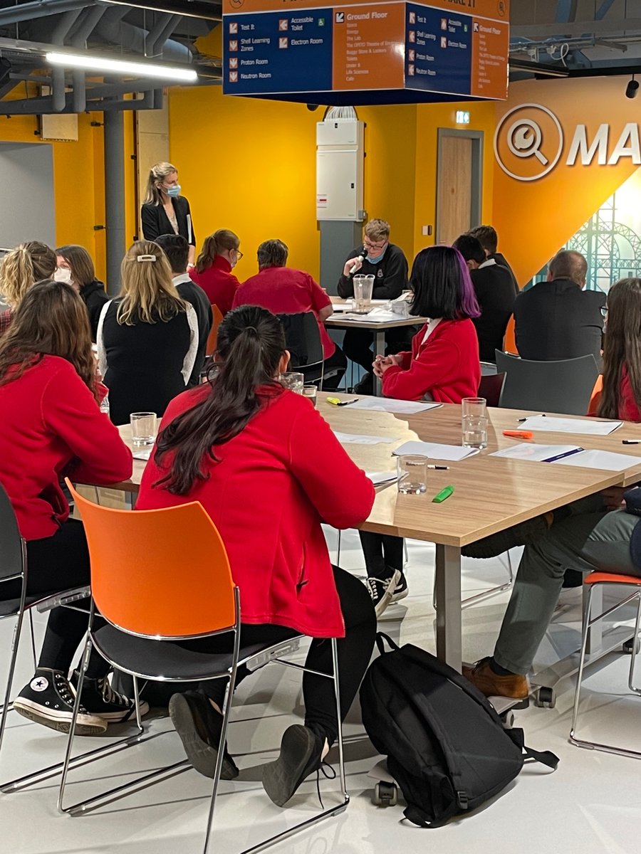 stmacharacademy's tweet photo. Fantastic experience for our learners at the DGA UK Roadshow taking part in a mock COP26 event. Their confident presentations were excellent!
#NESCOL #NESCOLschoollinks #shell #techfest #girlsinenergy https://t.co/13mltRmuMr