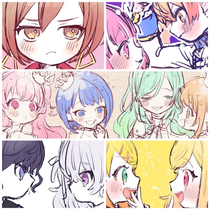 ほんとに大したおめめではないですが、一応リクエストのおめめまとめです～🌠
私にしてはキレイに描いたり、こだわった感じのおめめをまとめてみました…!😇 