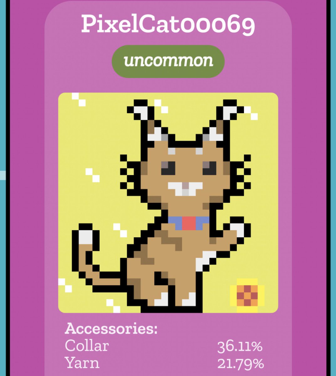 Trumpled's tweet photo. @pixelcatcnft @Xiomek @MrsScarlett01 @sphericalnft You know I'm a child at heart #pixelcat https://t.co/9pH7iYt4BL