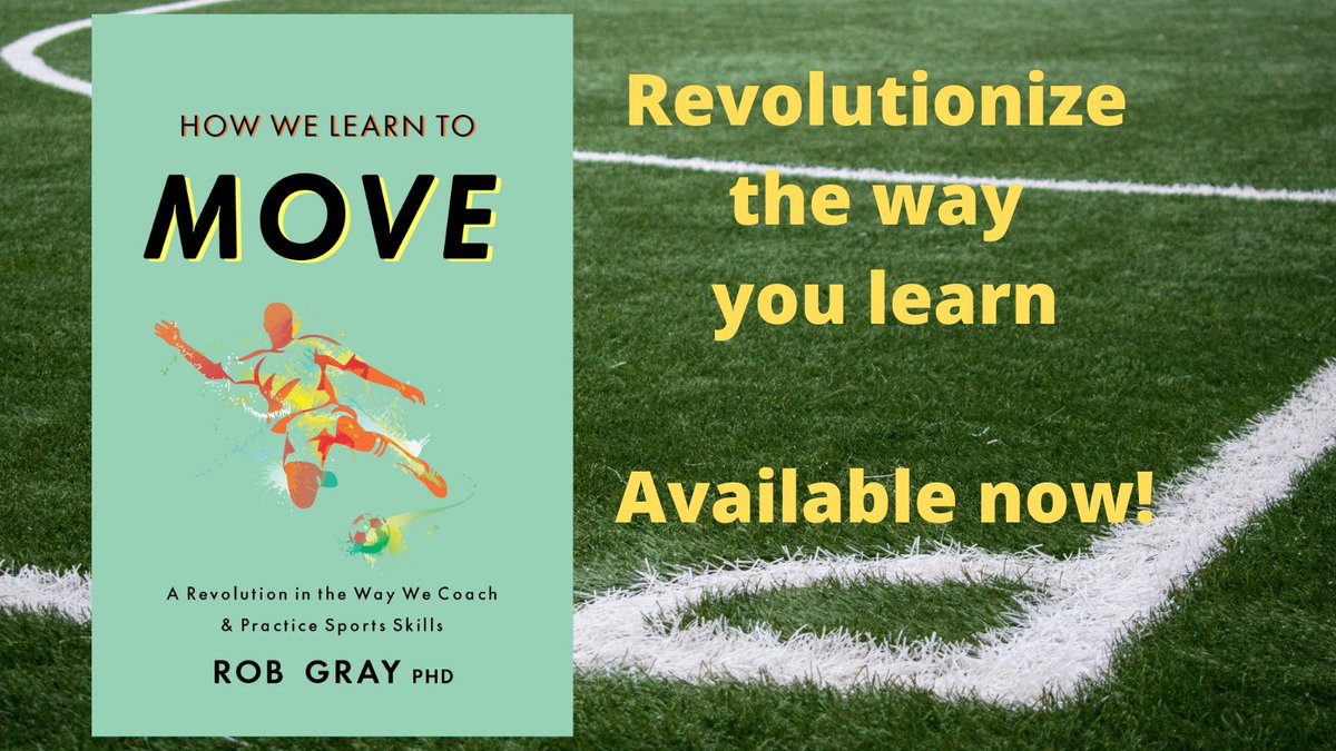 It's here!  
My new book on skill acquisition -- "How We Learn to Move: A Revolution in the Way We Coach &amp; Practice Sports Skills" amazon.com/gp/product/B09… 
Available for order now.