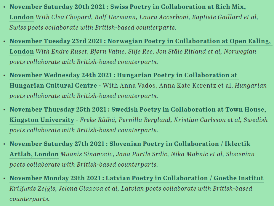 European Poetry Festival tweet media