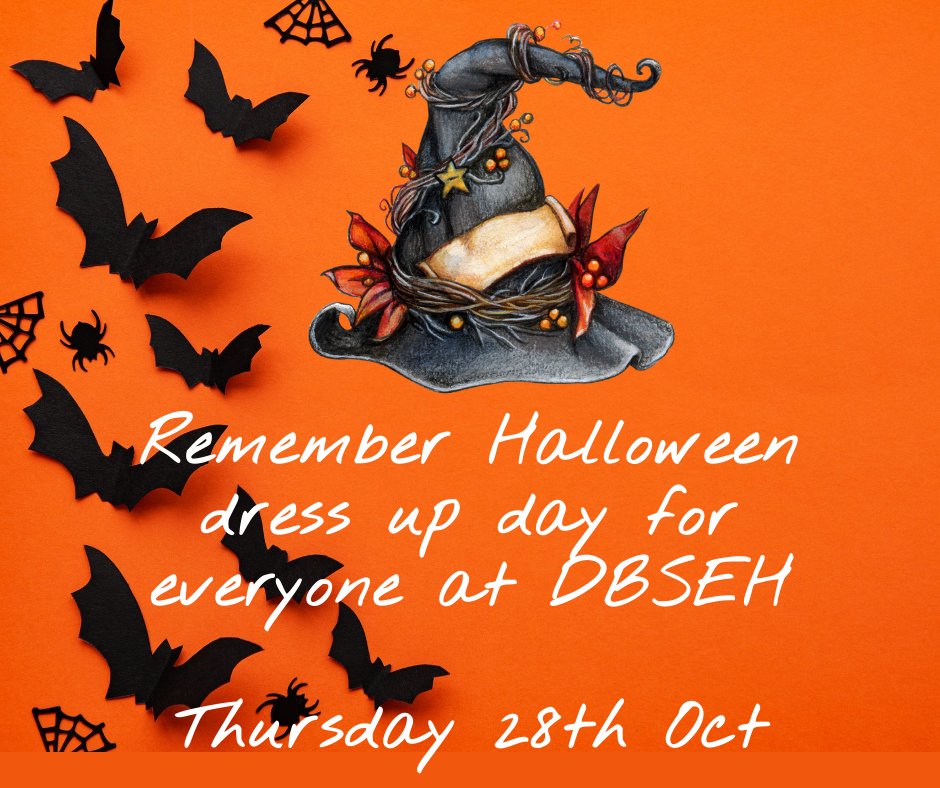 DubaiBritishEH's tweet photo. Don't forget its the PTA Halloween Dress Up day for all of DBSEH. We cant wait to see your costumes from FS1 to Year 13.
The PTA will be treating Years 3-6 with a Halloween movie after school #PTAPowered #BeginsAtDBSEH https://t.co/1P9PmKMqtD
