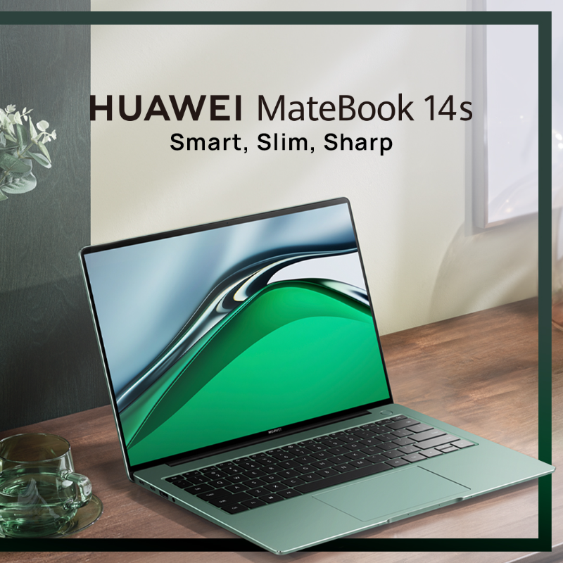 HuaweiMobileUK's tweet photo. The #HUAWEIMateBook14s, the newest member of the MateBook series, is now available to order! Buy now to get a free #HUAWEIDisplay 23.8". T&Cs apply. Swipe to discover some of its top features. 👀👇