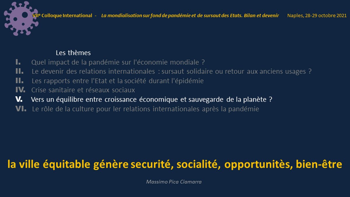 picaciamarra's tweet photo. ème Colloque International
La mondialisation sur fond de pandémie et de sursaut des Étas ; Bilan et devenir
Les 28 et 29 octobre 2021
Lieu : Fondazione Mediterraneo – Naples / Italie
Forum de l’Académie Politique – Fondazione Mediterraneo – Konrad Adenauer Stiftung https://t.co/UAGKb3NO2c