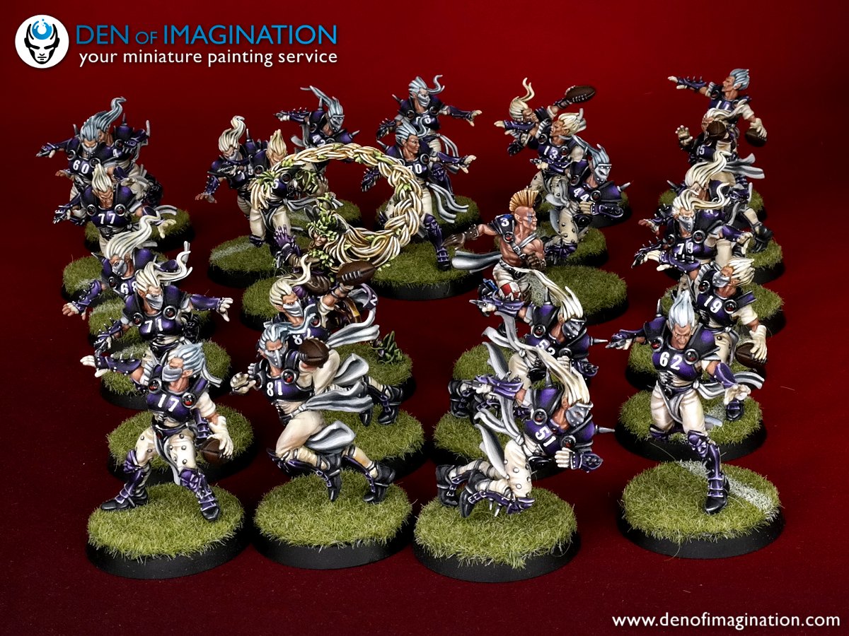 Blood Bowl duel. Vampires   
<a href="/willyminiatures/">Willy Miniatures</a> vs Elven Union #gamesworkshop #gw #paintingwarhammer #paintingminatures #coolminiornot #bloodbowl #bloodbowlteams #fantasyfootball #citadelpaints #paintingminis #theminaturesvault #bloodbowlteams #bloodbowlpainting #wepaintminis