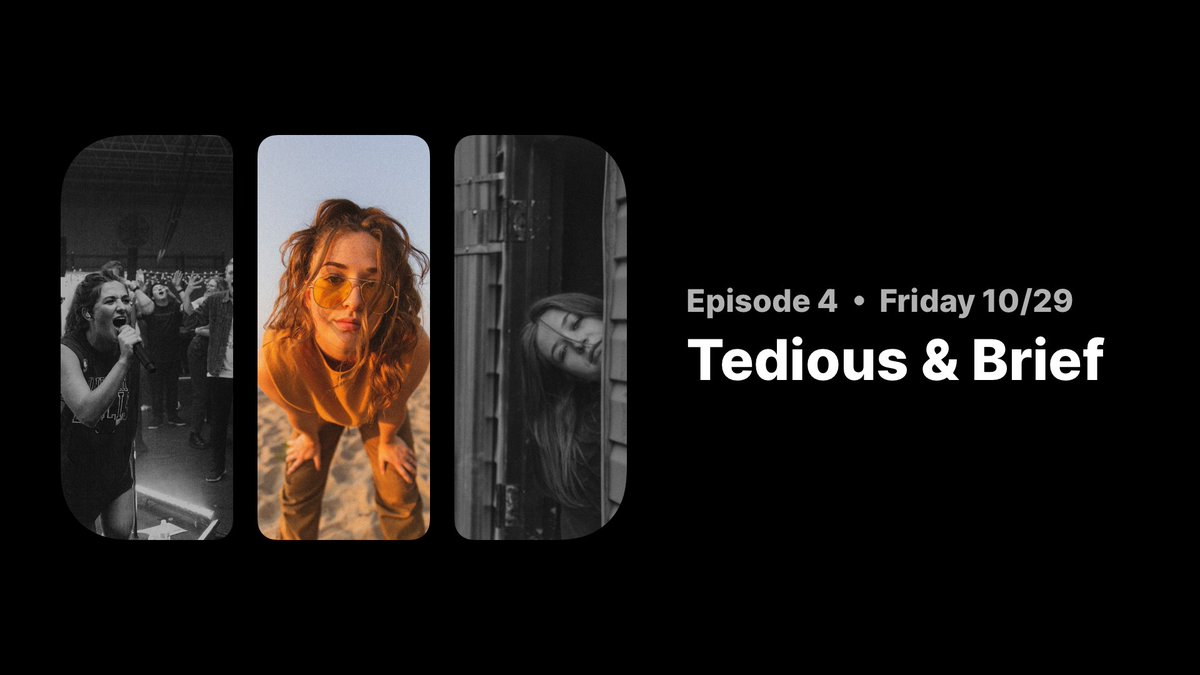 songsimmadeof's tweet photo. Meet our next guest, Tedious &amp; Brief! Hear her story, her music, and some songs that have inspired her work.

Episode airs this Friday 🎶 https://t.co/bNyNWDz9OA