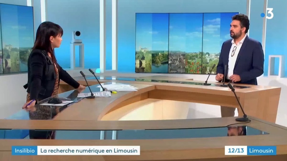 insilibio's tweet image. Retrouvez le passage d'InSiliBio du journal 12/13H de FR3 Limousin 👉
youtube.com/watch?v=wOWKEp…