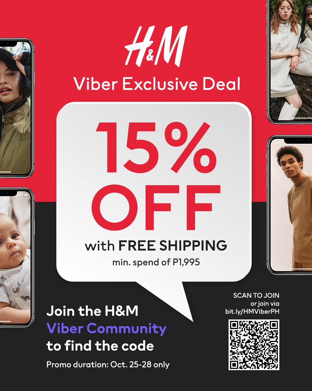 H&m free delivery code hot sale