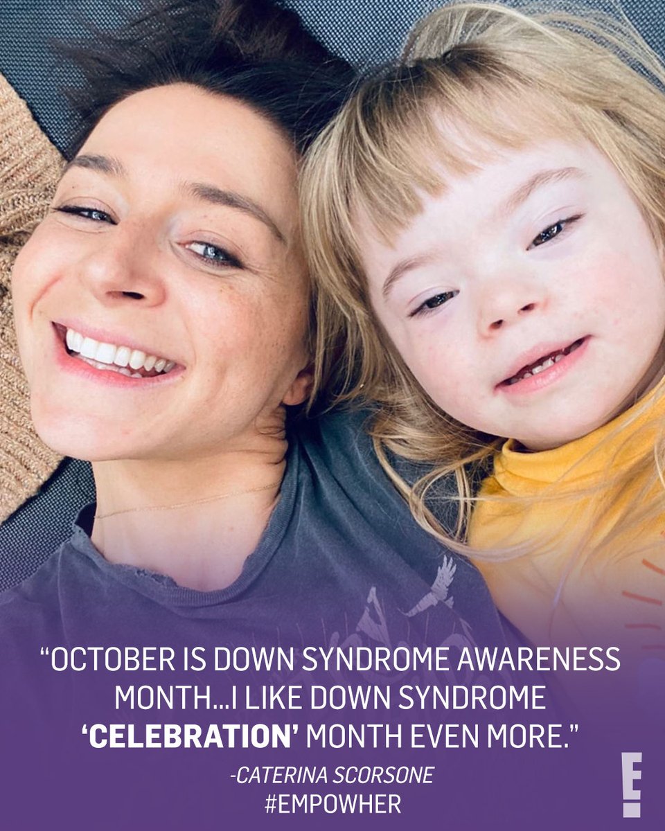 It's a beautiful day to celebrate with 'Grey's Anatomy' star Caterina Scorsone &amp; Pippa. 💜 #EmpowHER (📷: Instagram)