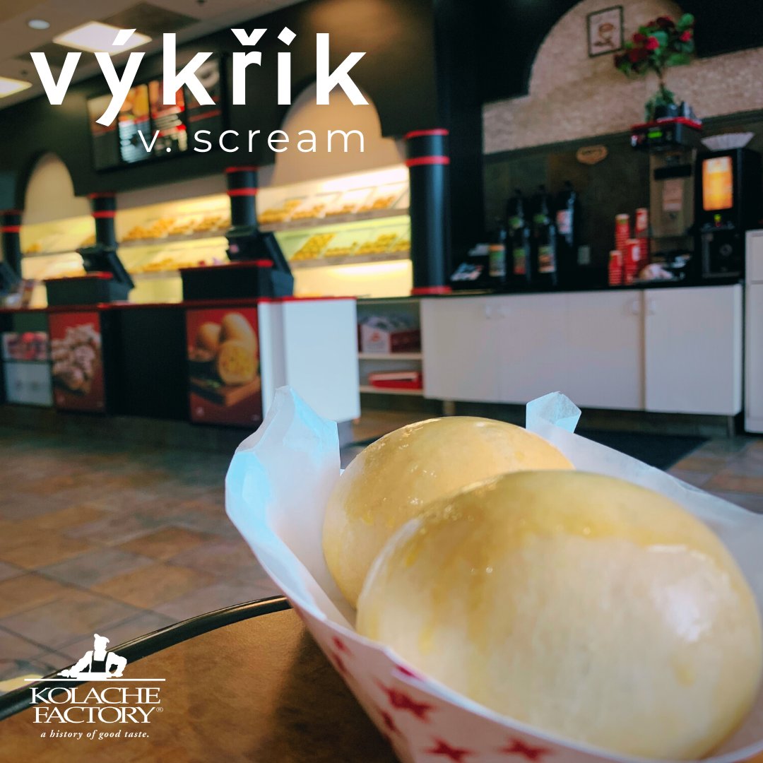 KolacheFactory's tweet photo. These kolaches are so tasty you'll scream for more! 😱 Order online or swing by for a treat today. https://t.co/wmMm12BYlP

#LearnCzech https://t.co/i9sVhNybCo